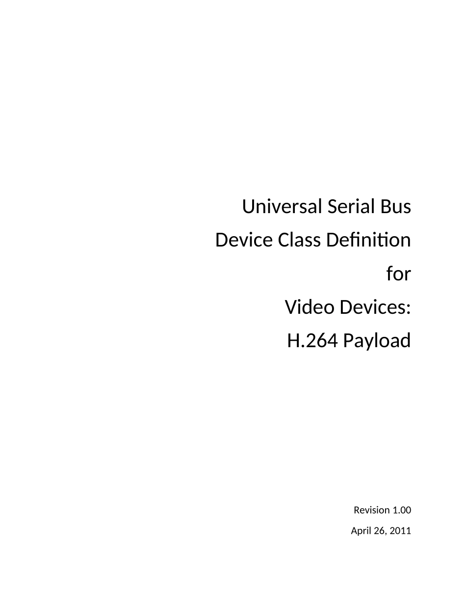 USB_Video_Payload_H 264_1 0原版完整文件_第1页
