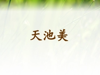 《天池美》课件