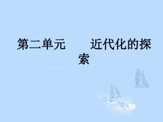 内蒙古阿鲁科尔沁旗天山第六中学八年级历史上册《第二单元-中国近代化的探索》复习课件