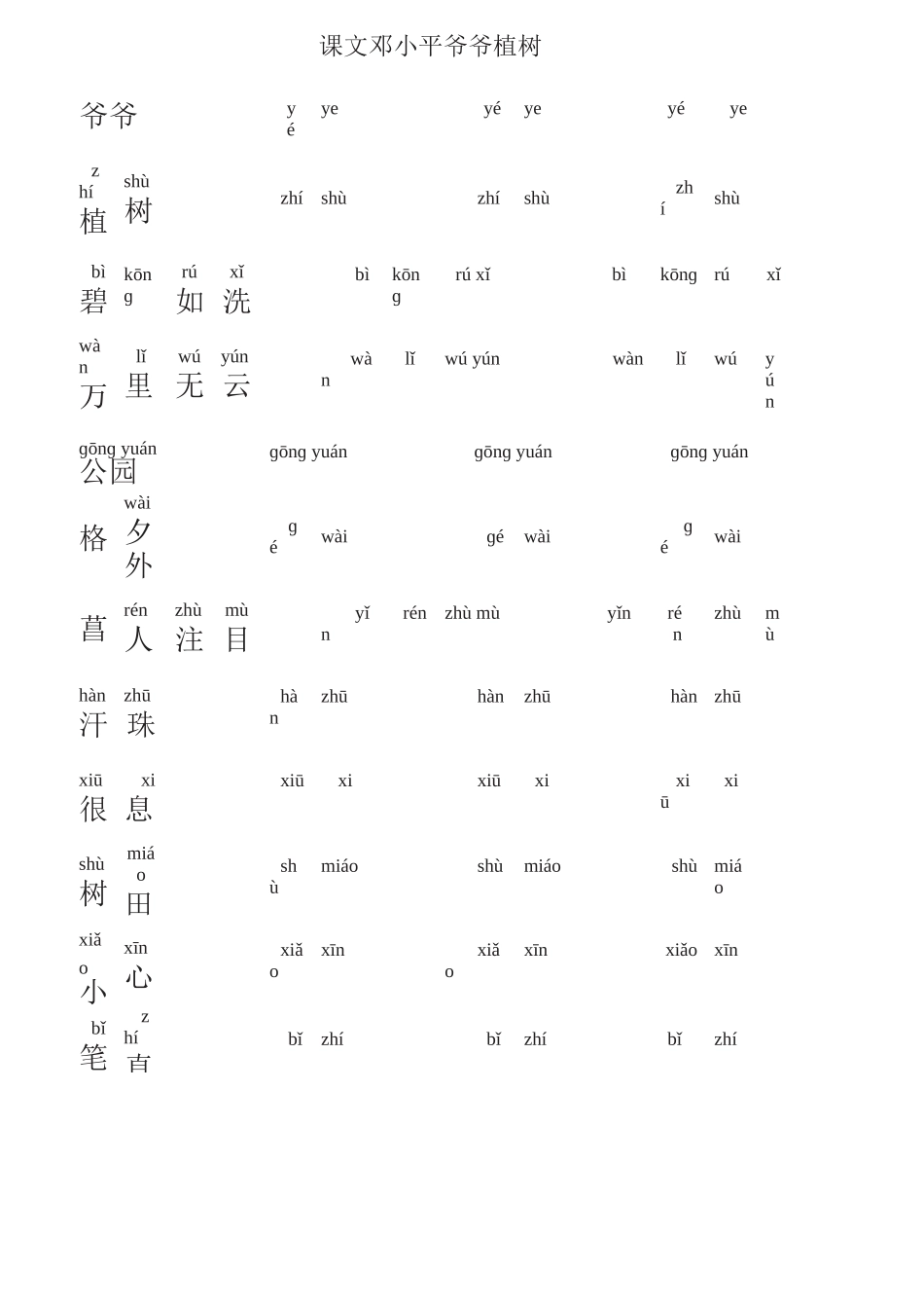 部编小学语文二年级下册-词语表-拼音默写_第3页