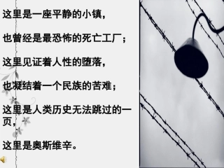 《奥斯维辛没有什么新闻》教学课件(57张PPT)