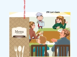 PEP5-Unit-3-What-would-you-like-A-Let's-learn