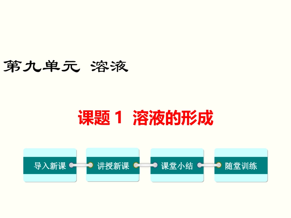 课题1-溶液的形成_第1页