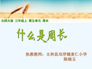 小学数学北师大2011课标版三年级陈晓玉《什么是周长》课件