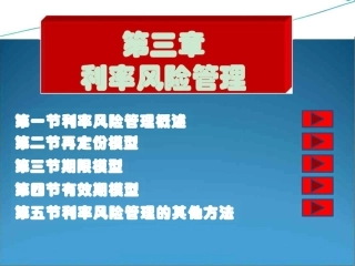 第3章利率风险管理课件