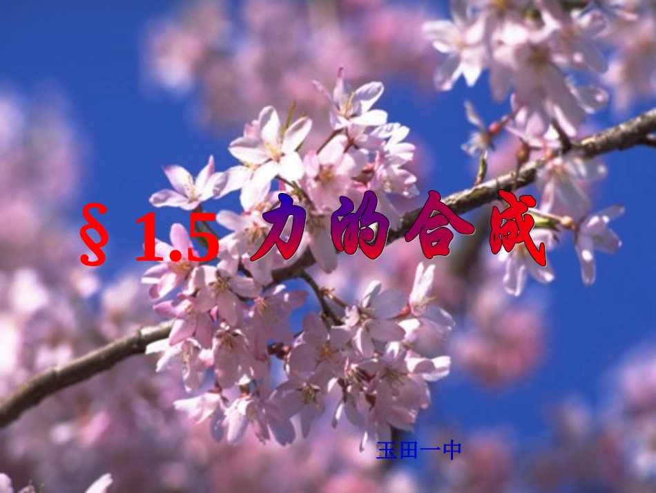 第1节力的合成_第1页
