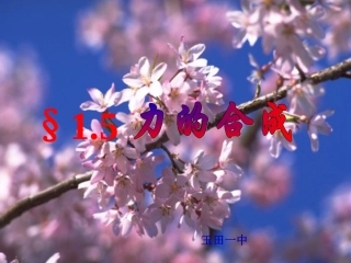 第1节力的合成