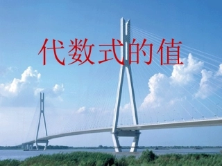 3.2代数式的值