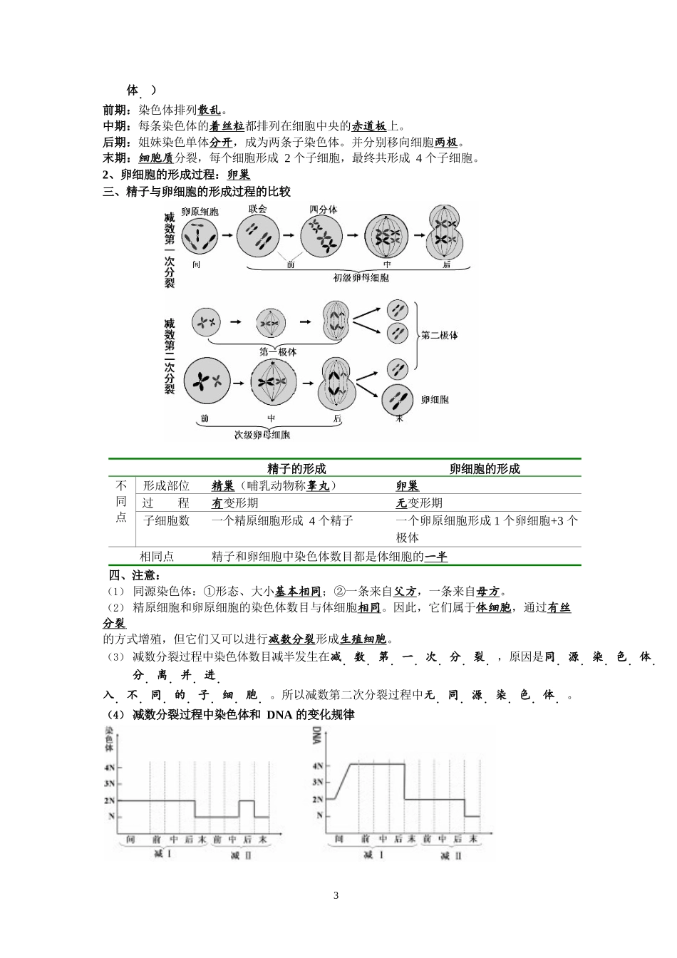 高中生物必修2知识点清单_第3页