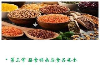 第三节膳食指南与食品安全