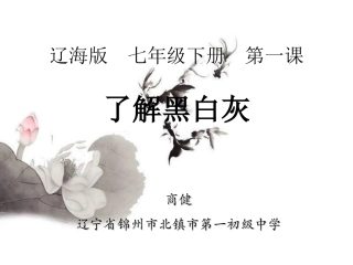 第1课了解黑灰白