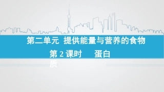 第二单元提供能量与营养的食物