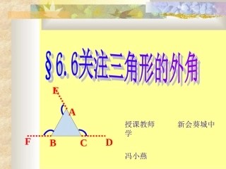 6.关注三角形的外角