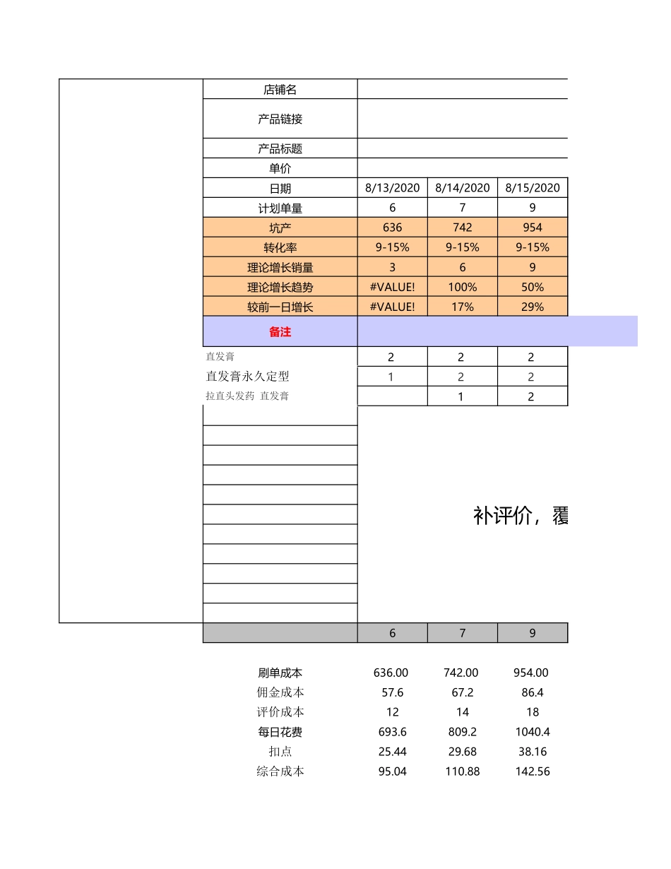 化妆品补单计划_第1页