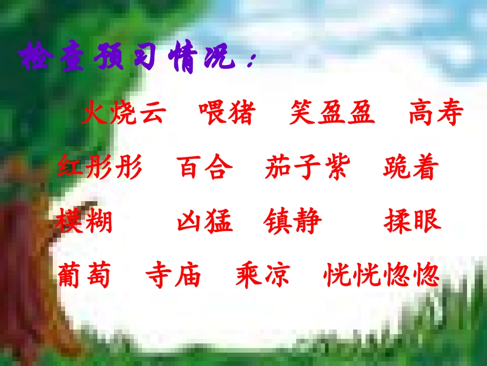 《火烧云》ppt课件_第2页