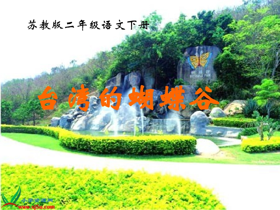 苏教版二年级语文下册《台湾的蝴蝶谷8》PPT课件_第1页