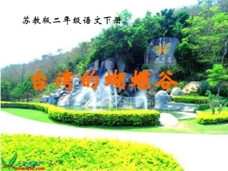 苏教版二年级语文下册《台湾的蝴蝶谷8》PPT课件