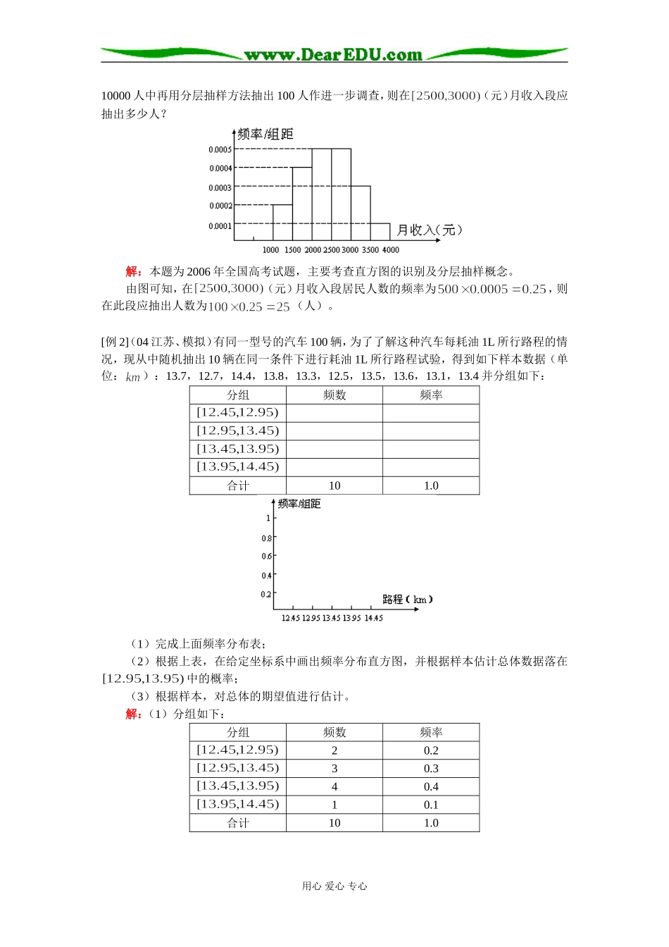 高二数学（文）高三新课：统计（二）人教版知识精讲_第2页