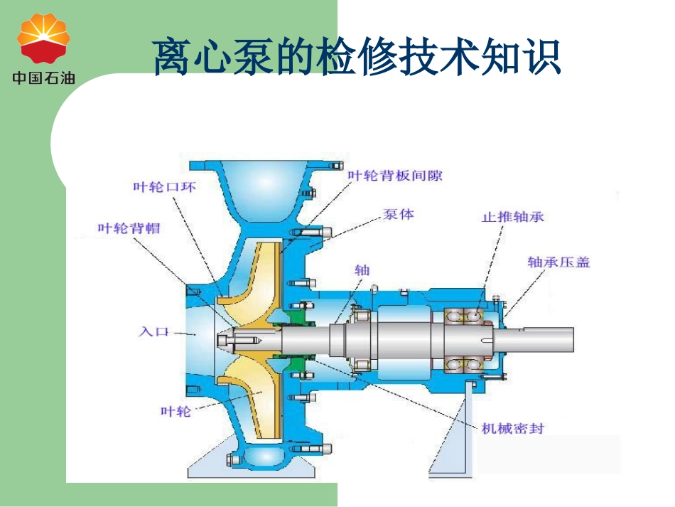 离心泵的检修技术知识培训_第1页