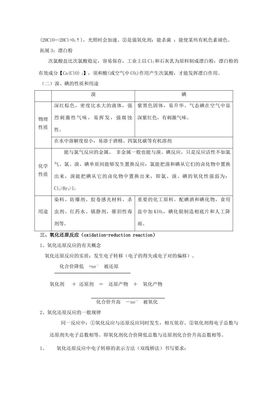 高一化学知识点总结（苏教版必修1专题2、专题3）_第3页