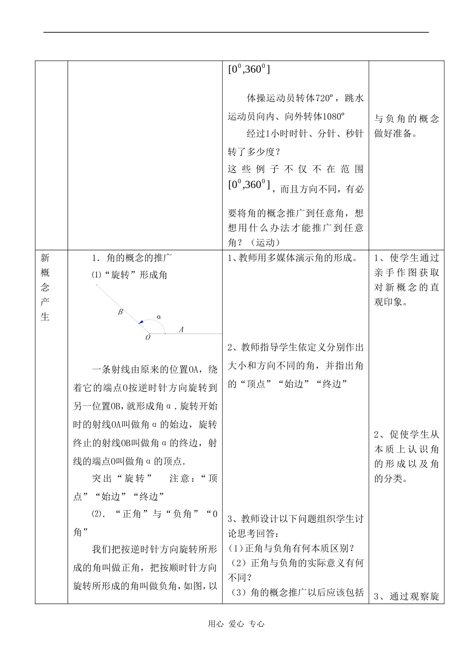 高二数学新人教B版必修4  1.1.1《角的概念的推广》1_第2页