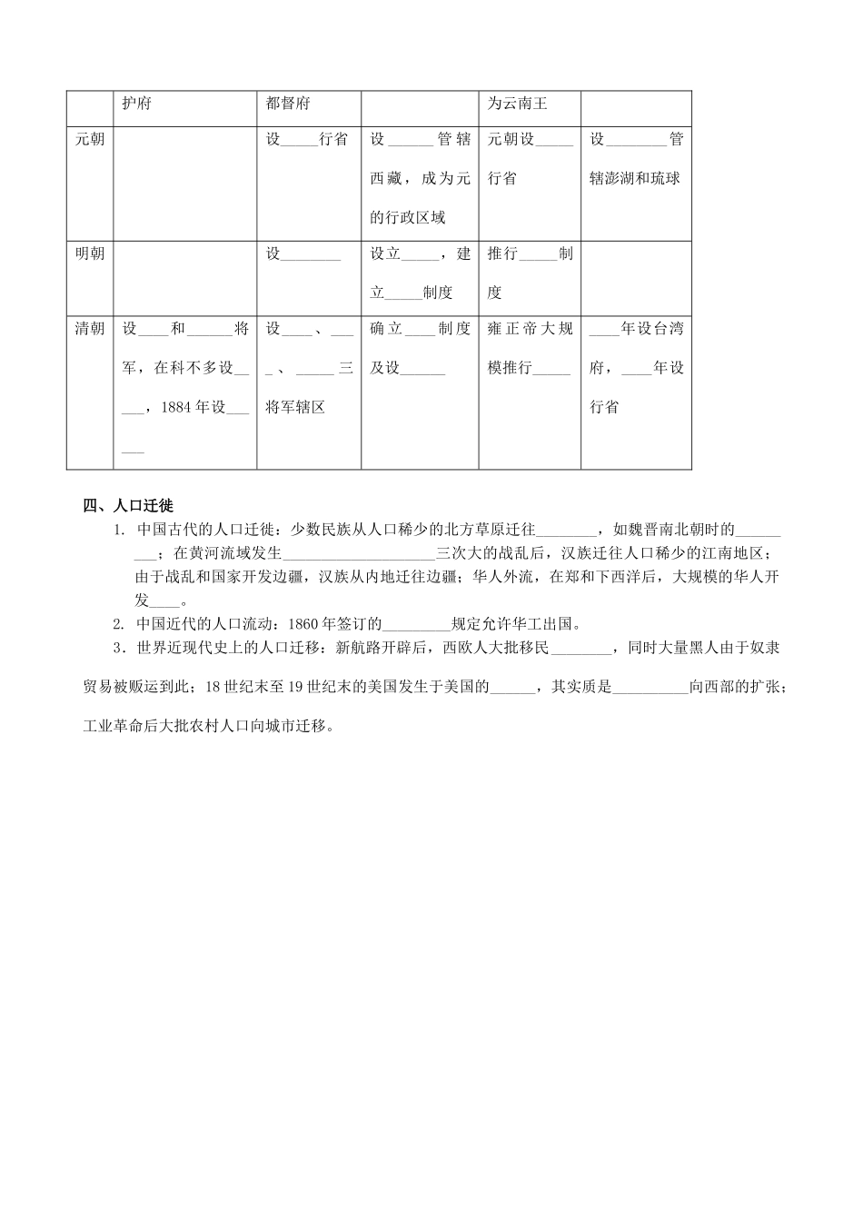 高考历史复习考点4 民族团结和友好交往为主流的民族关系_第3页