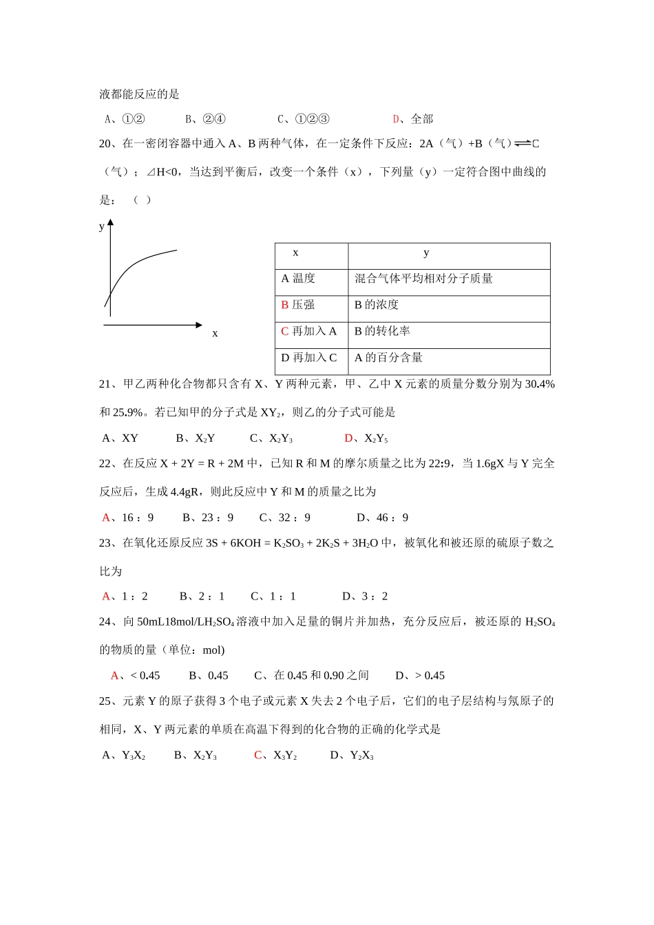 选择题强化训练（6）_第3页