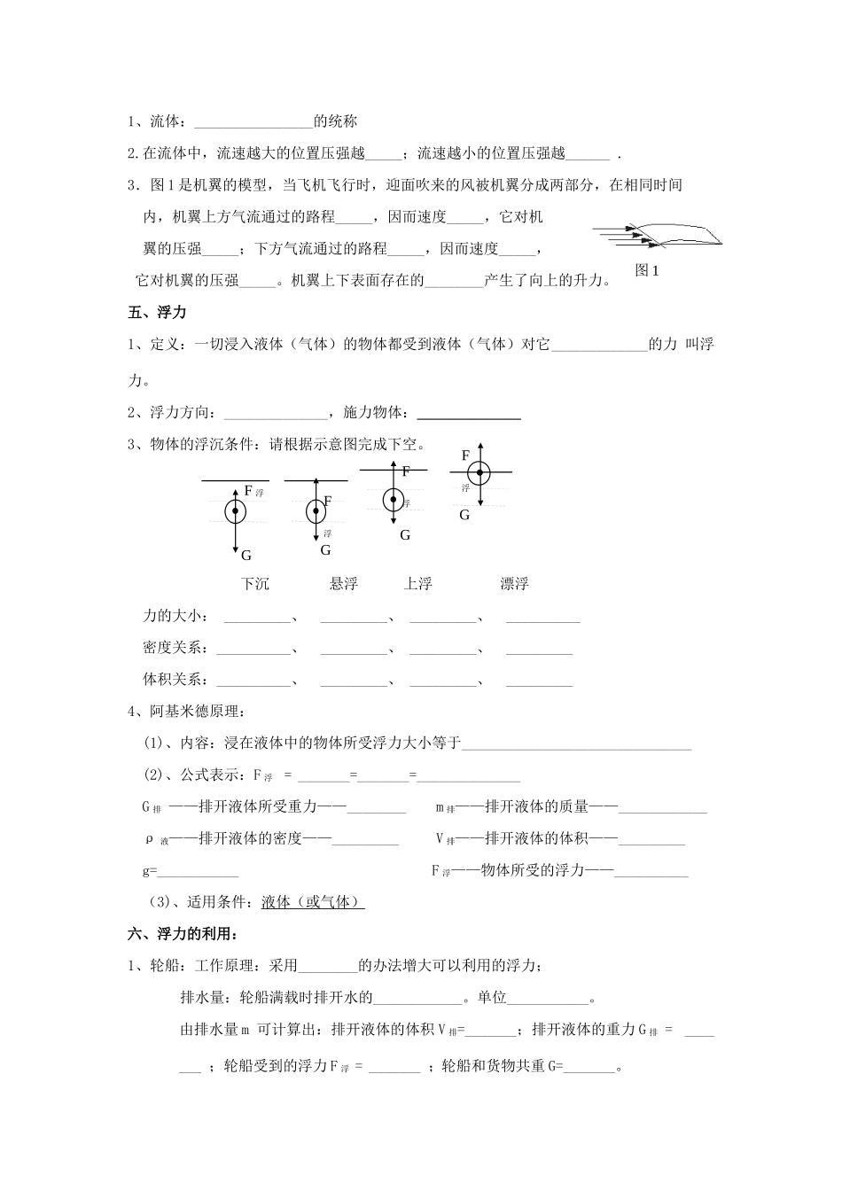 九年级物理 第十四章压强和浮力试卷 人教新课标版试卷_第3页