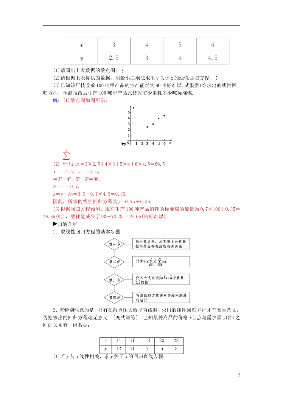 高中数学 第一章 统计案例章末复习课 新人教A版选修1-2-新人教A版高二选修1-2数学试题_第2页