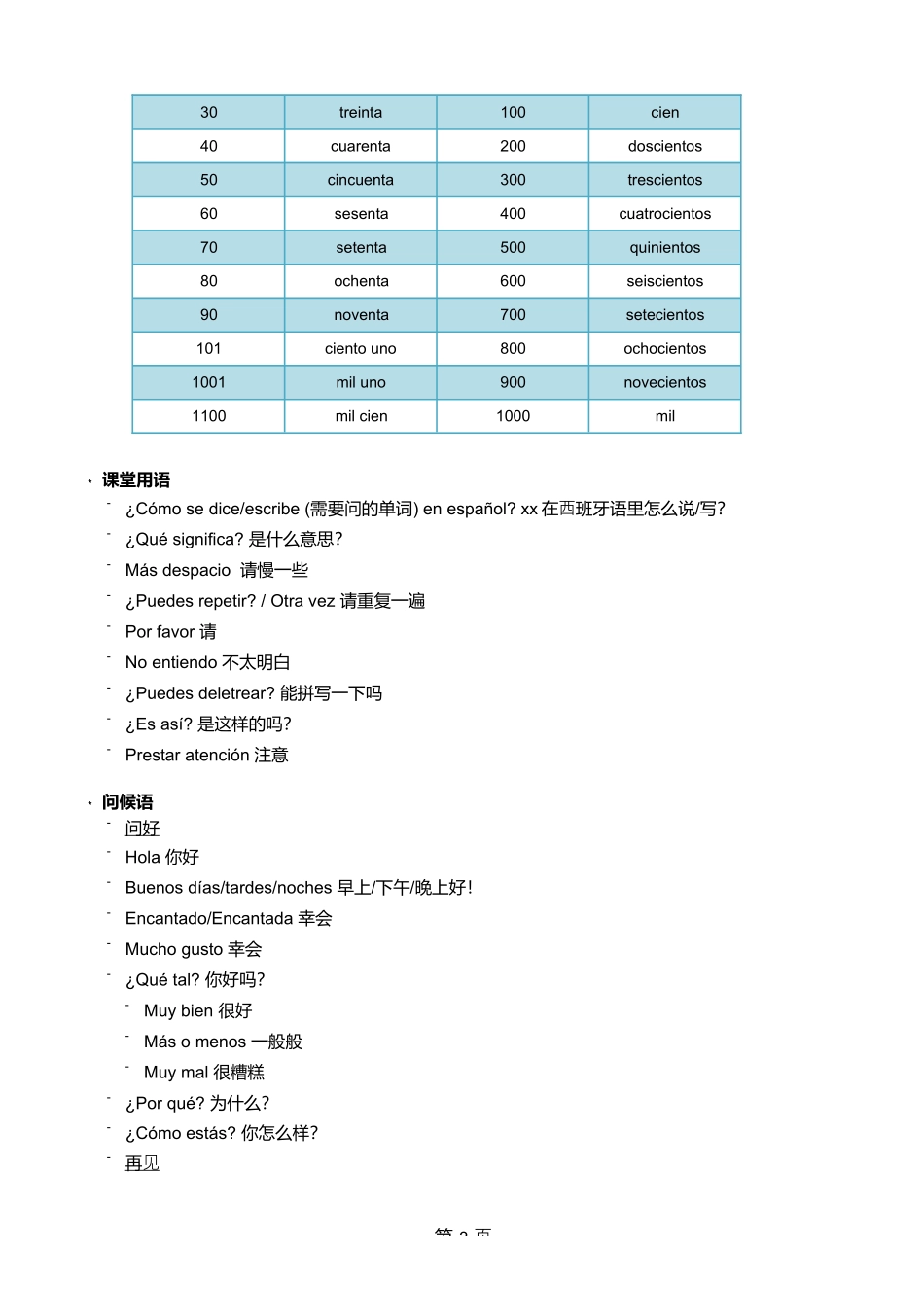 西班牙语笔记A1_第3页