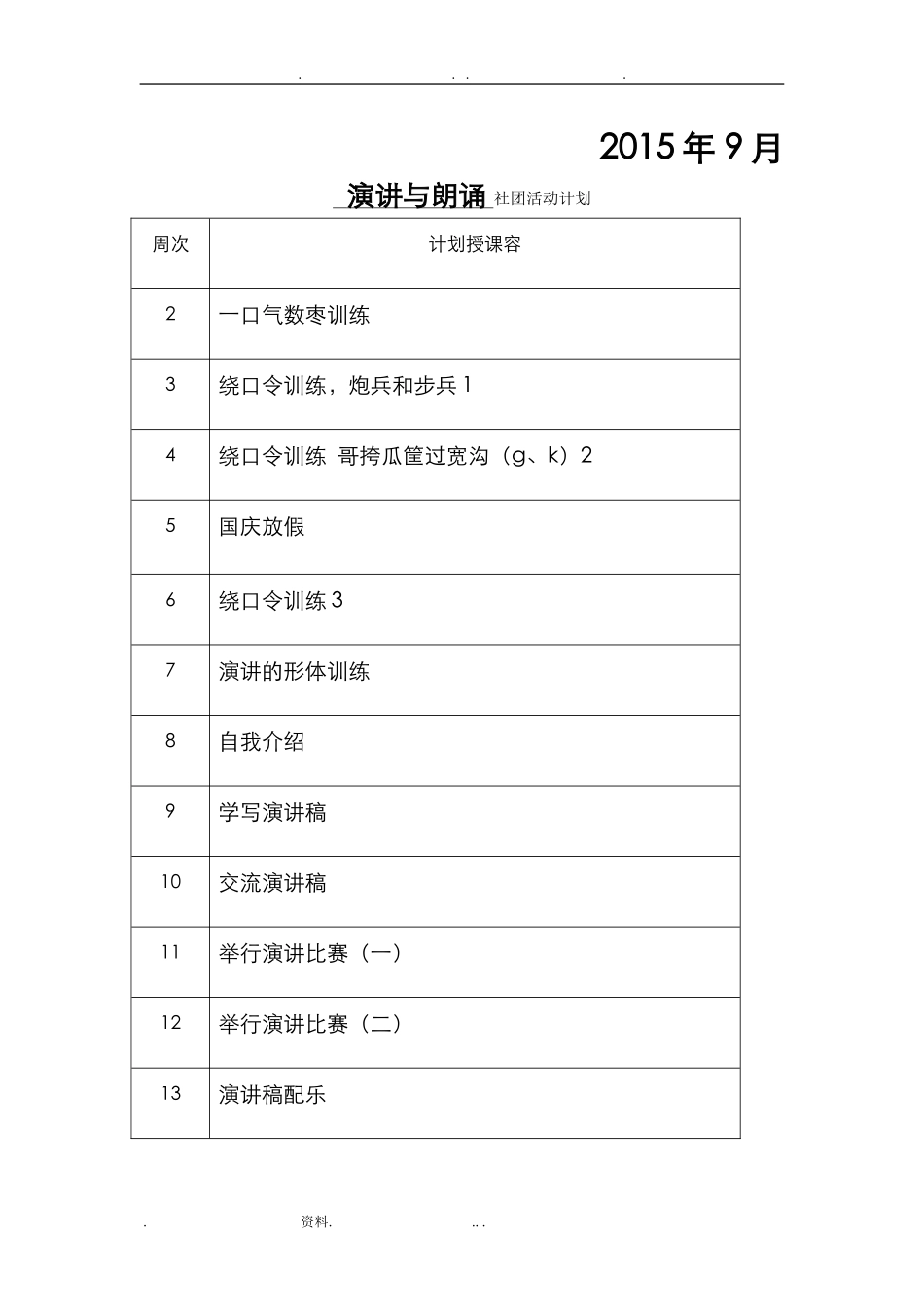演讲及朗诵社团活动记录_第2页