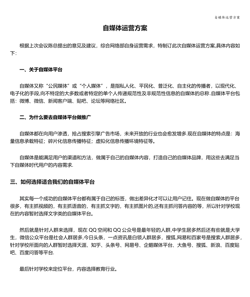 自媒体运营方案_第1页