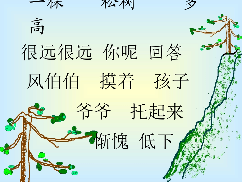《小松树和大松树》课件_第3页