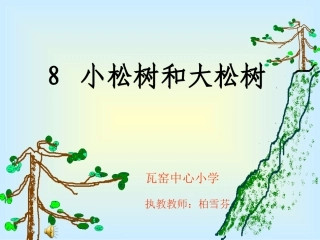 《小松树和大松树》课件