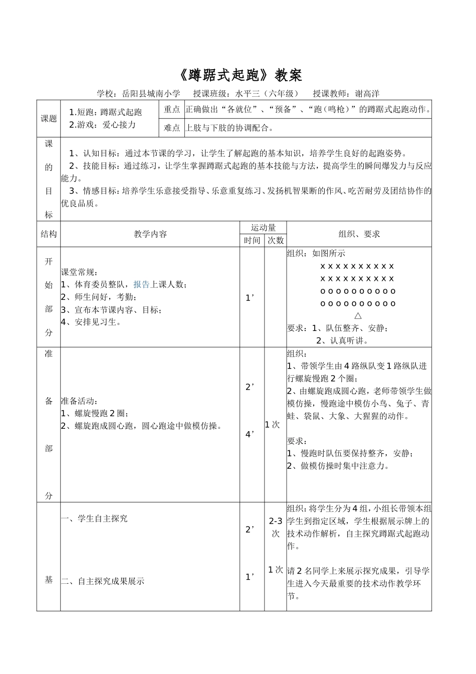 蹲踞式起跑教案 (2)_第1页