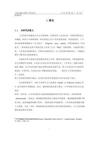 土耳其政府“政策研究