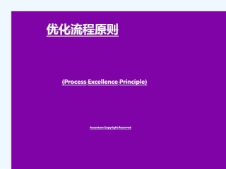 埃森哲优化流程原则完整