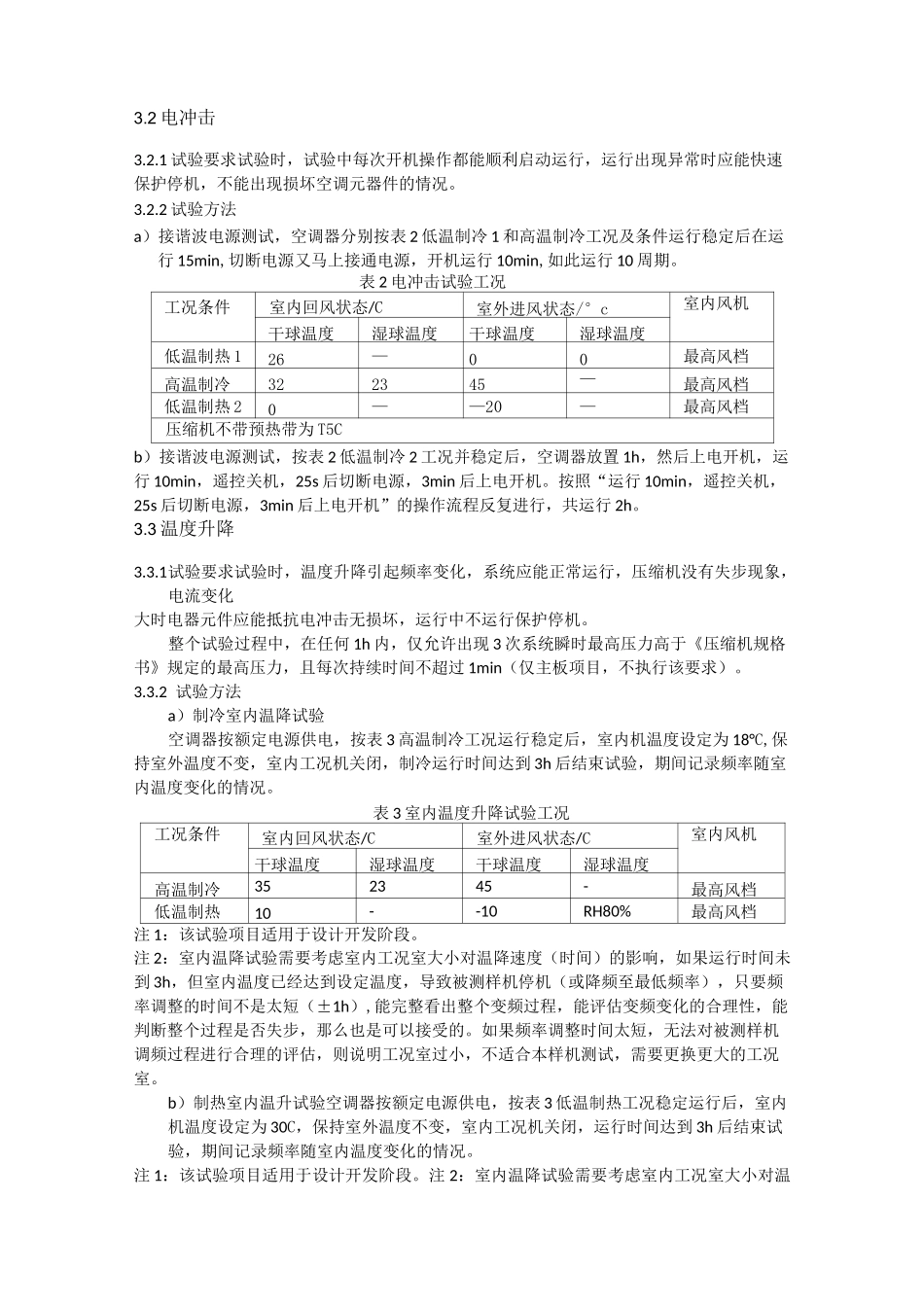 家用空调主板整机可靠性测试标准_第3页