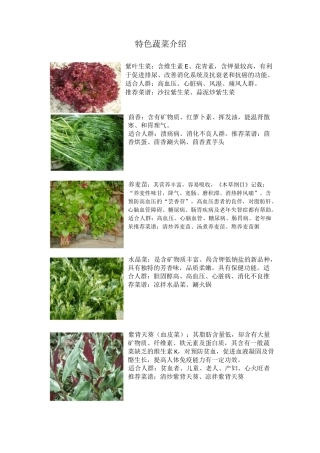 特色蔬菜野菜