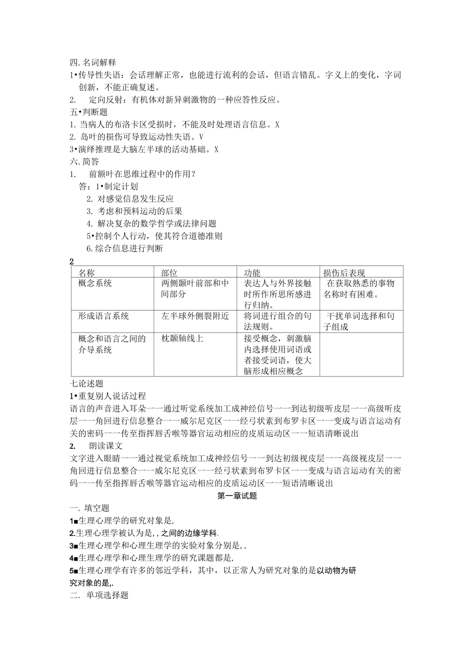 生理心理学习题_第2页