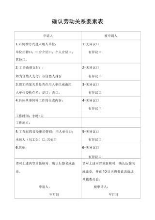 案件类型要素表