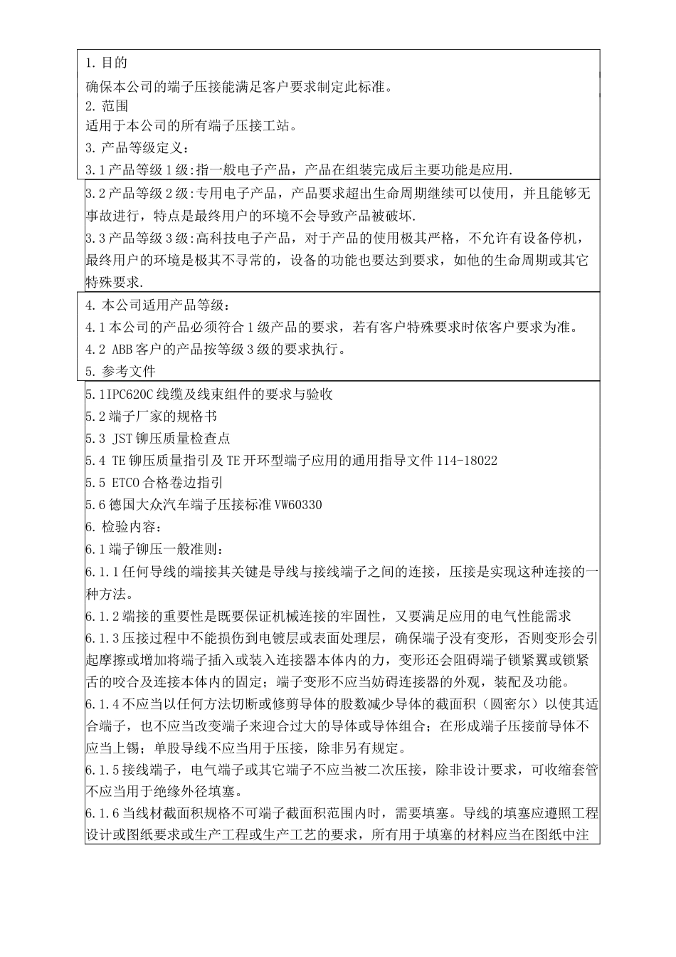 端子压接检验参考标准_第2页