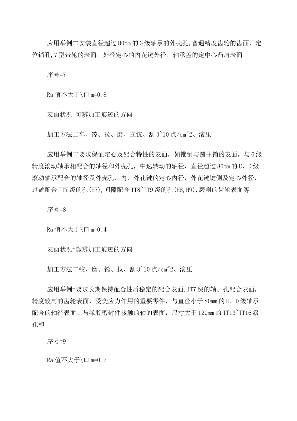 表面粗糙度与加工方法_第3页