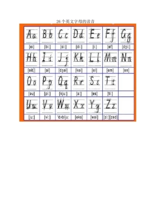 自然拼读+音标
