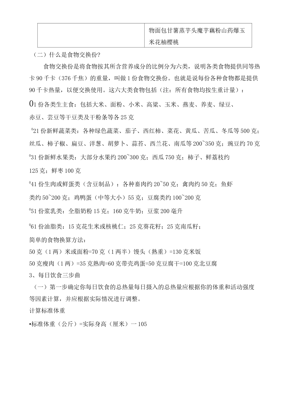 糖尿病患者饮食疗法和运动疗法处方_第2页