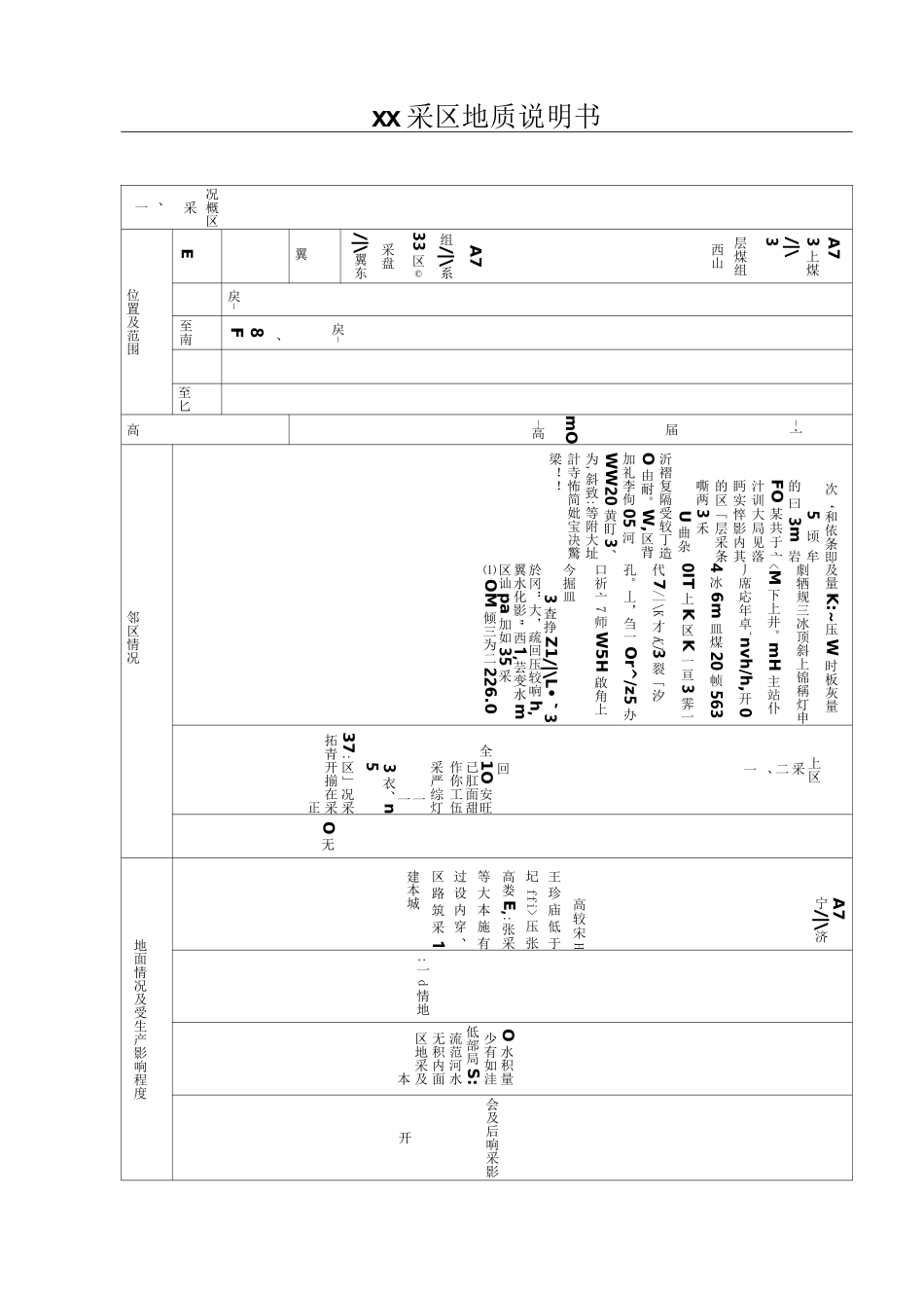 xx采区地质说明书_第2页