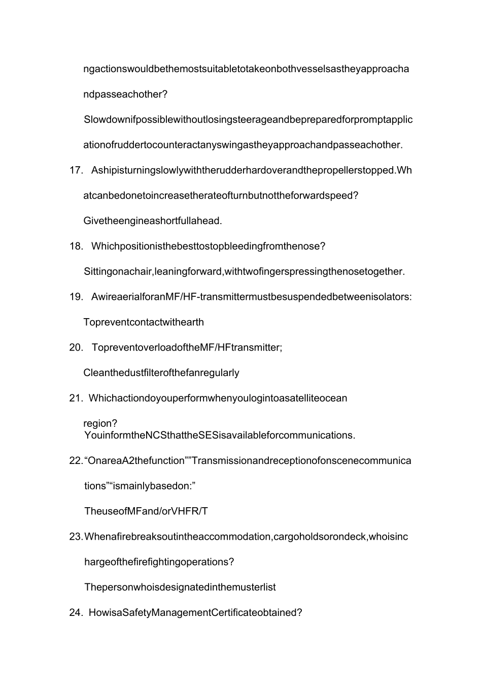 seagull 船员英语 STCW 甲板操作级答案_第3页