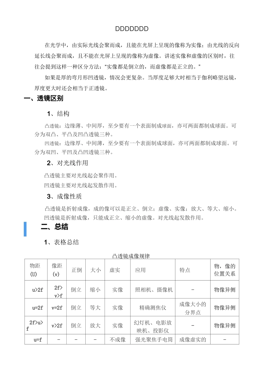 凹凸透镜成像原理_第1页