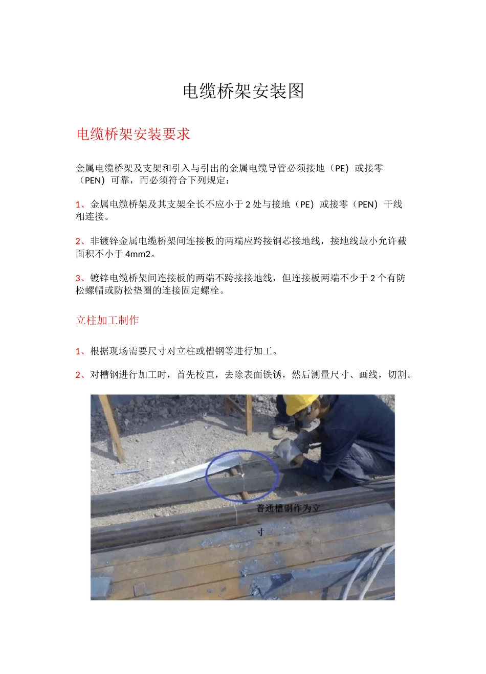 电缆桥架安装图_第1页