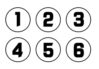 1-50带圈数字打印